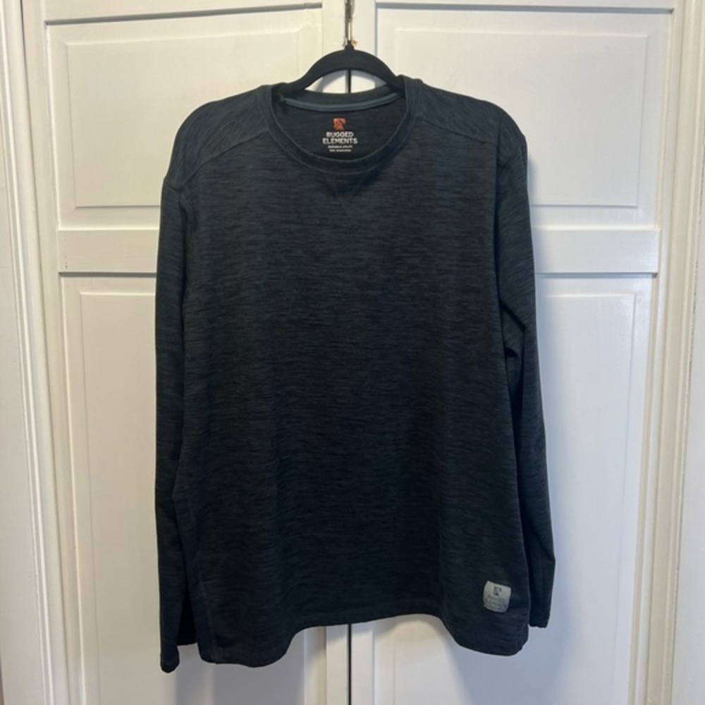 Rugged Elements Men’s Long Sleeve Pullover Size Men’s XXL Color Black And Gray